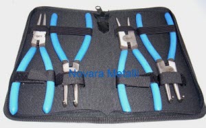 BGS 447-1 | Pinza Per Anelli Seeger | Piegata | Per Seeger Esterni | 175 Mm - Foto 12